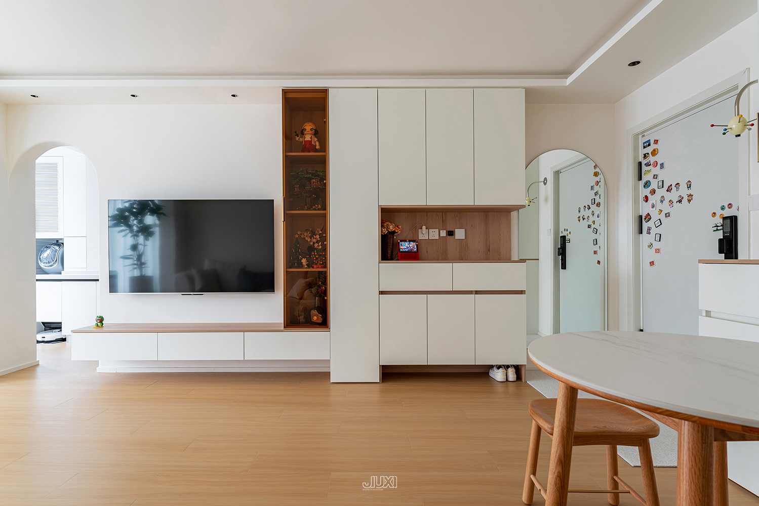 奶油原木一落地,放大30㎡的效果就有了-19