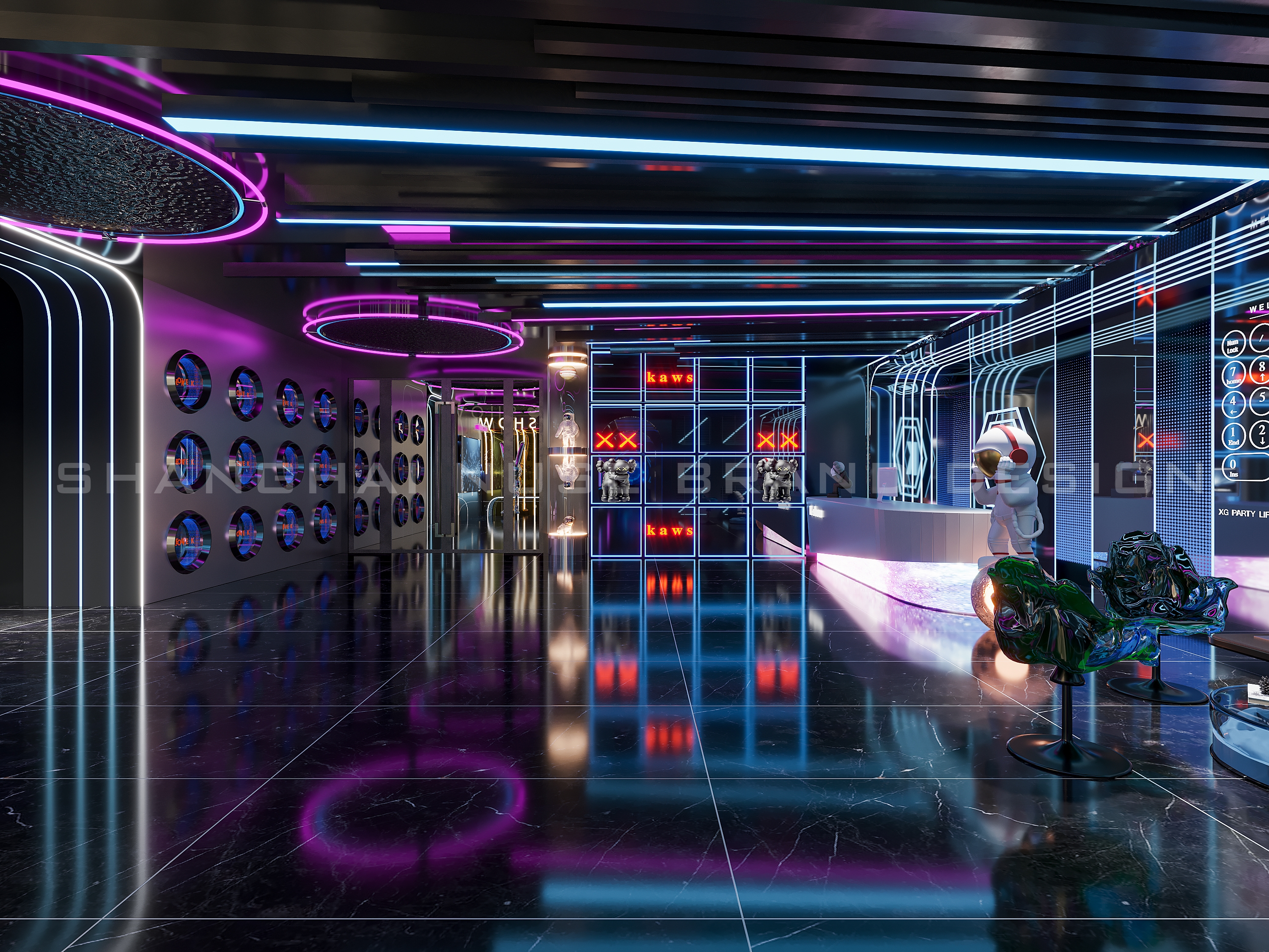 赛博朋克风KTV设计丨木村空间设计有限公司-6