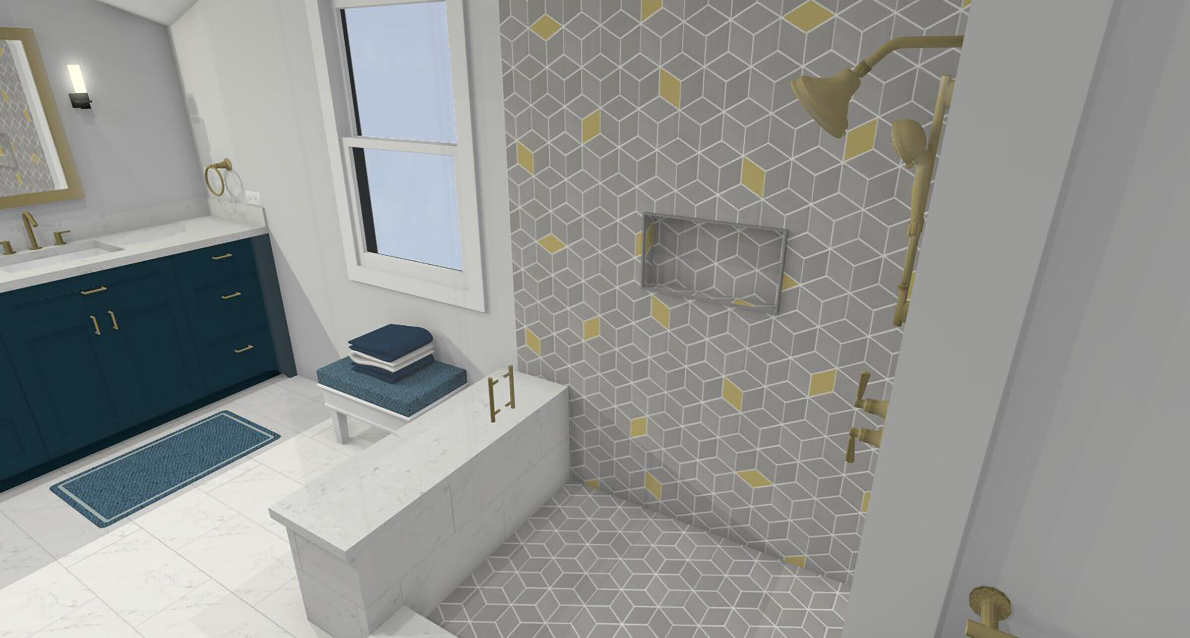 金典主卫浴室的华丽变身-14