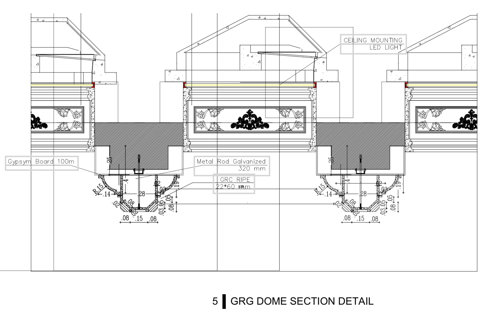 GRG Ceiling Shop-Drawing of Masjid Nour Allah-4