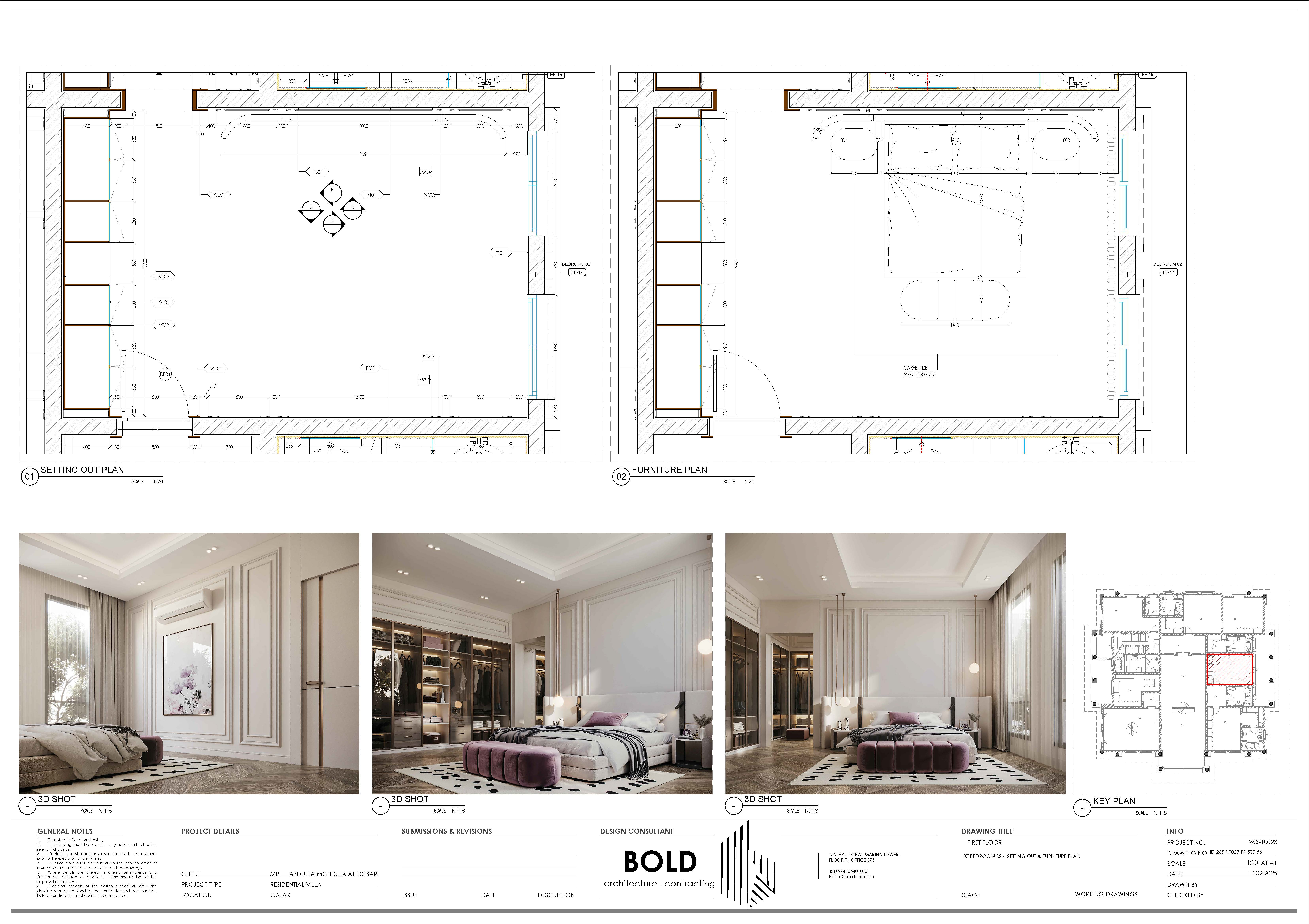 卧室技术图纸相关项目丨卡塔尔丨BOLD.CO.-6