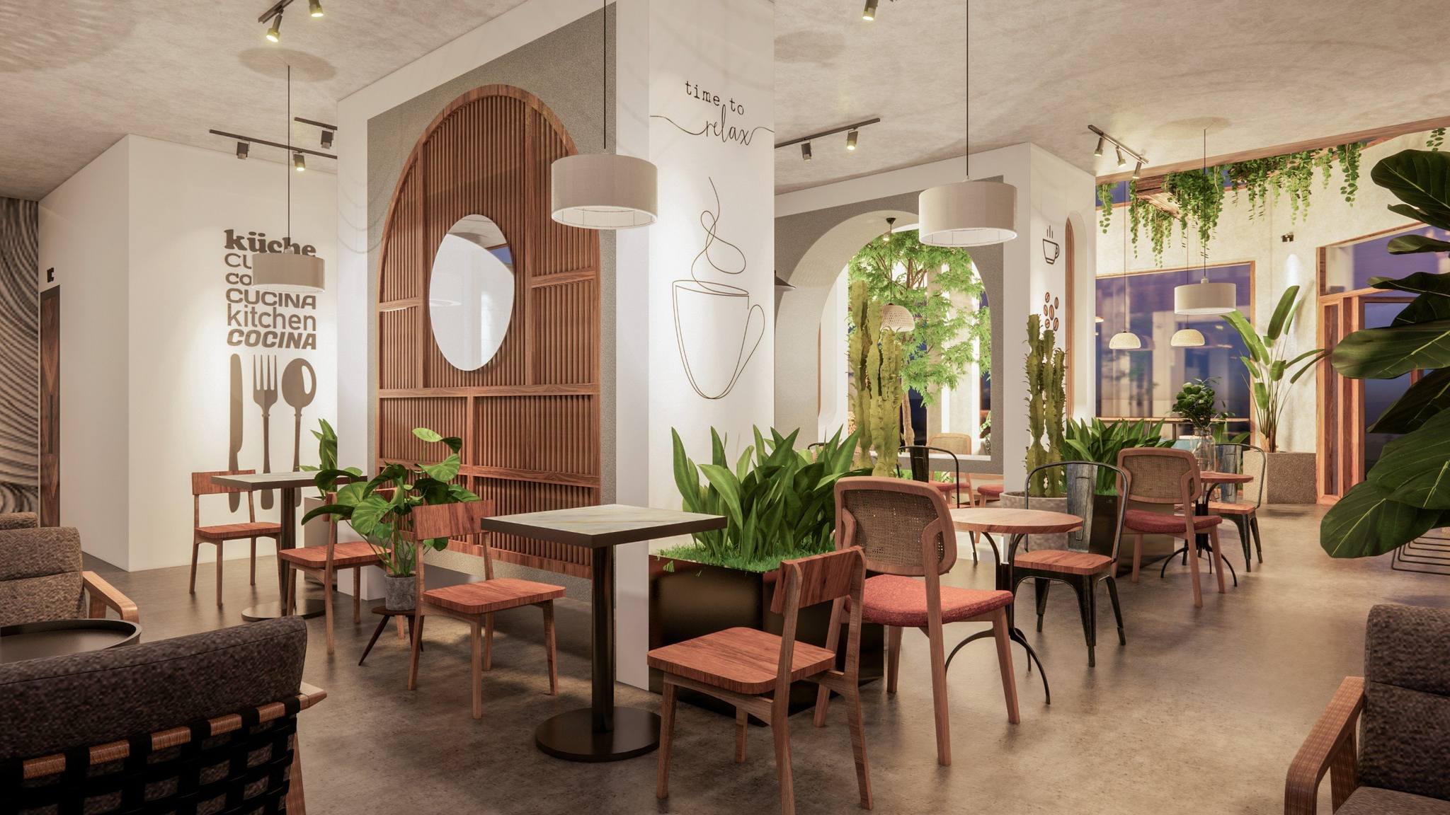 Sketchup咖啡室室内模型丨Maiphuongkts-4