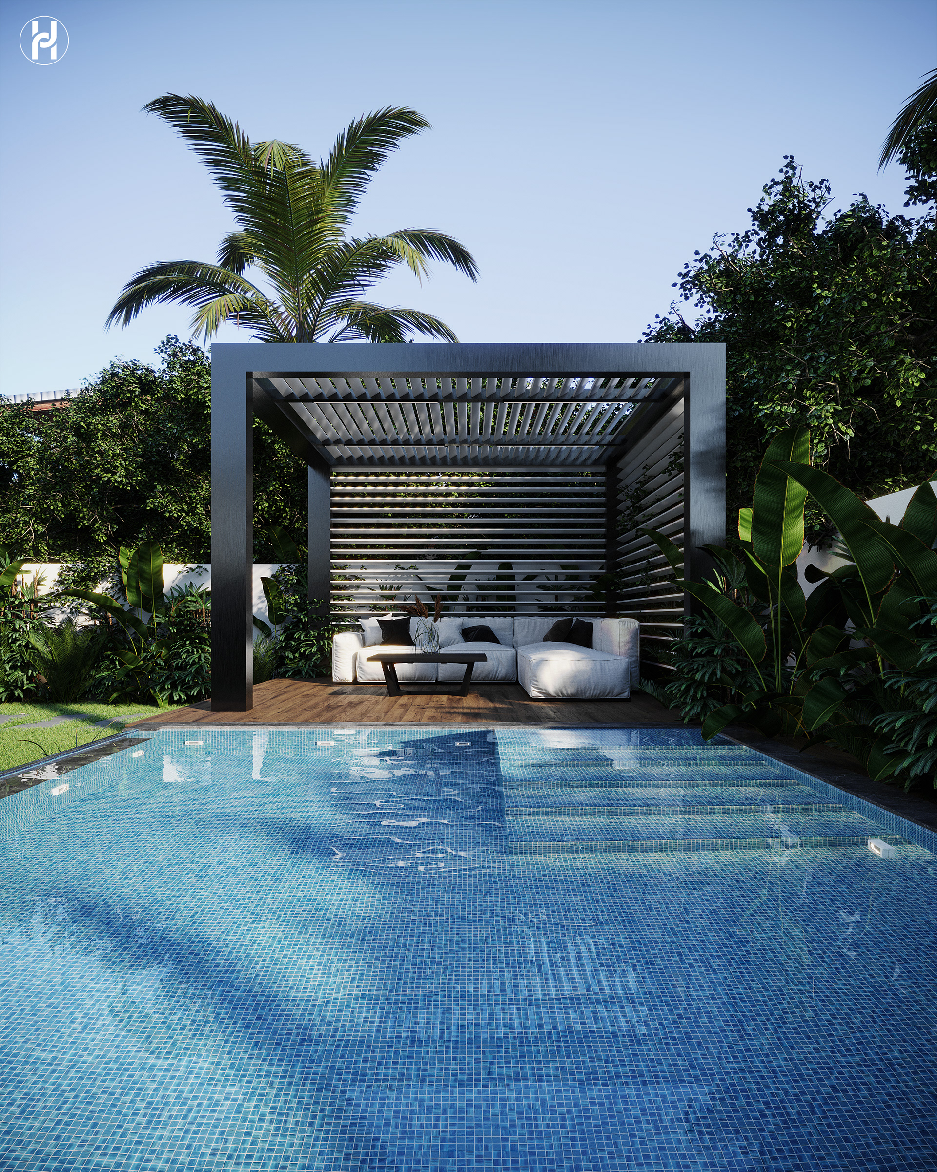 Villa Landscape 住宅设计丨埃及丨Ahmed Hussein Designs-8