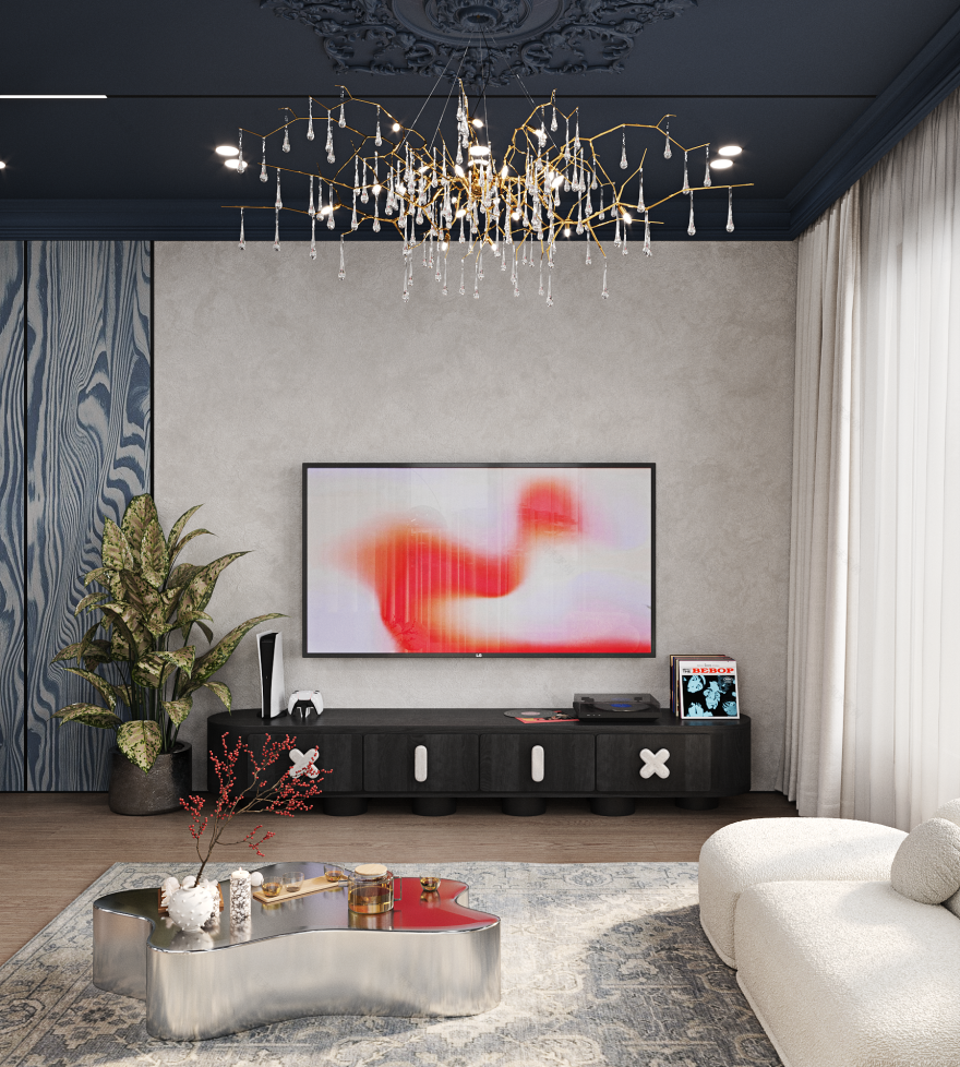 厨房 起居空间 · 公寓丨Alisa Ostapnko-2