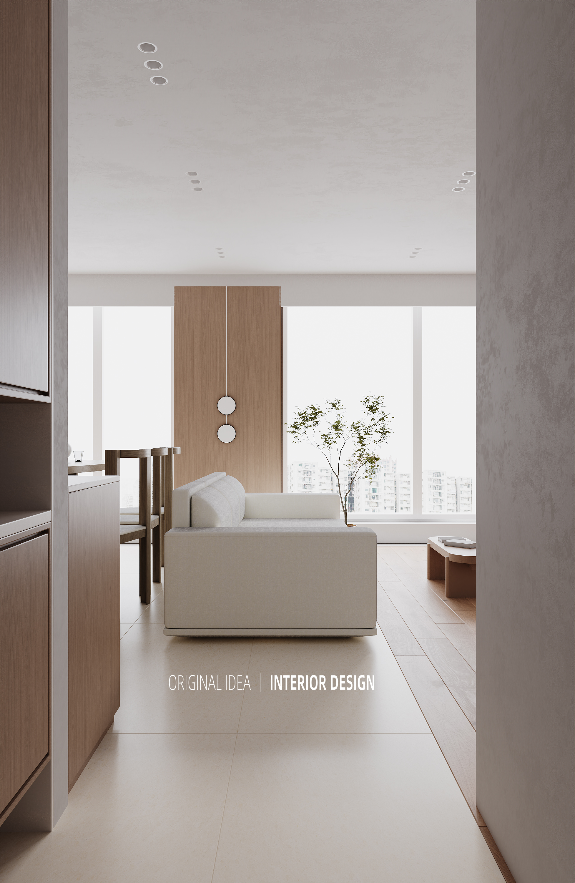 现代木纹配色客餐厅-0