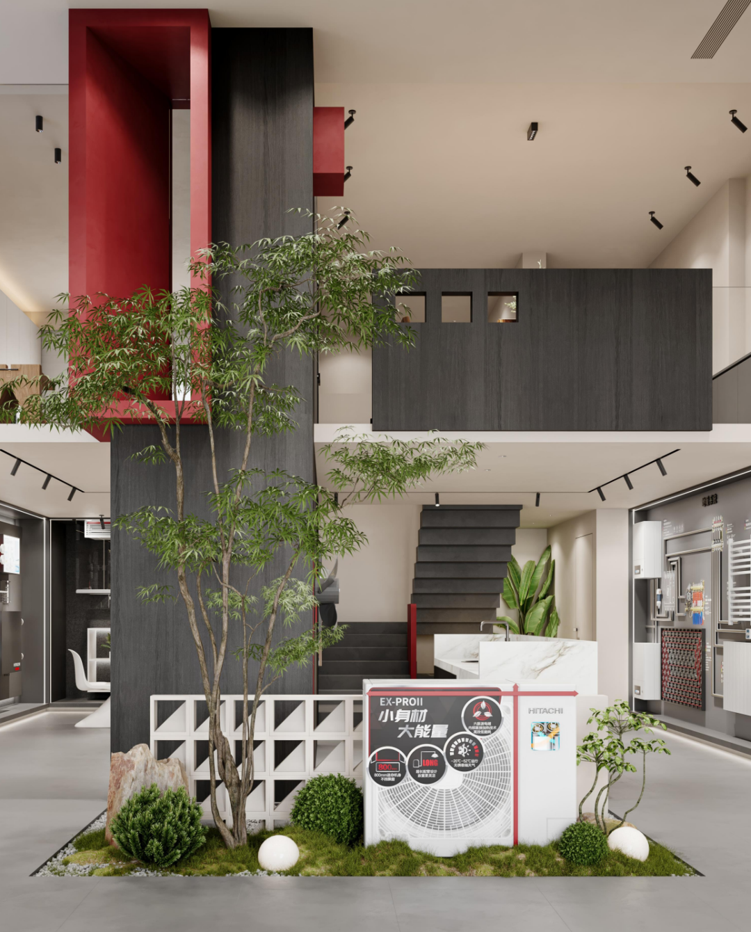 周笙笙展厅设计 · 180m²安徽当涂日立展厅丨中国安徽丨周笙笙全案设计工作室-12