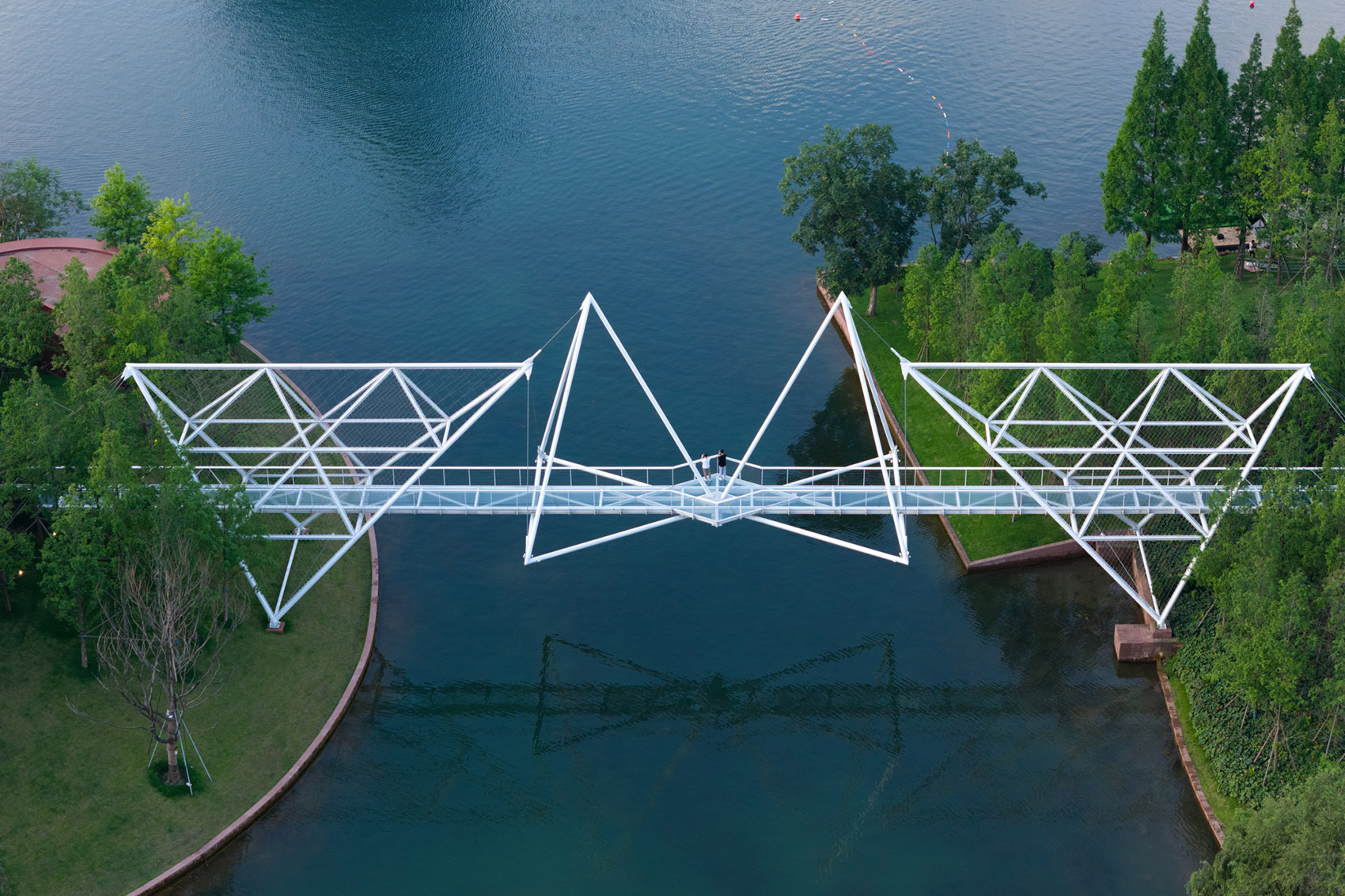 麓湖伊甸岛步行桥丨中国成都丨unarchitecte-9