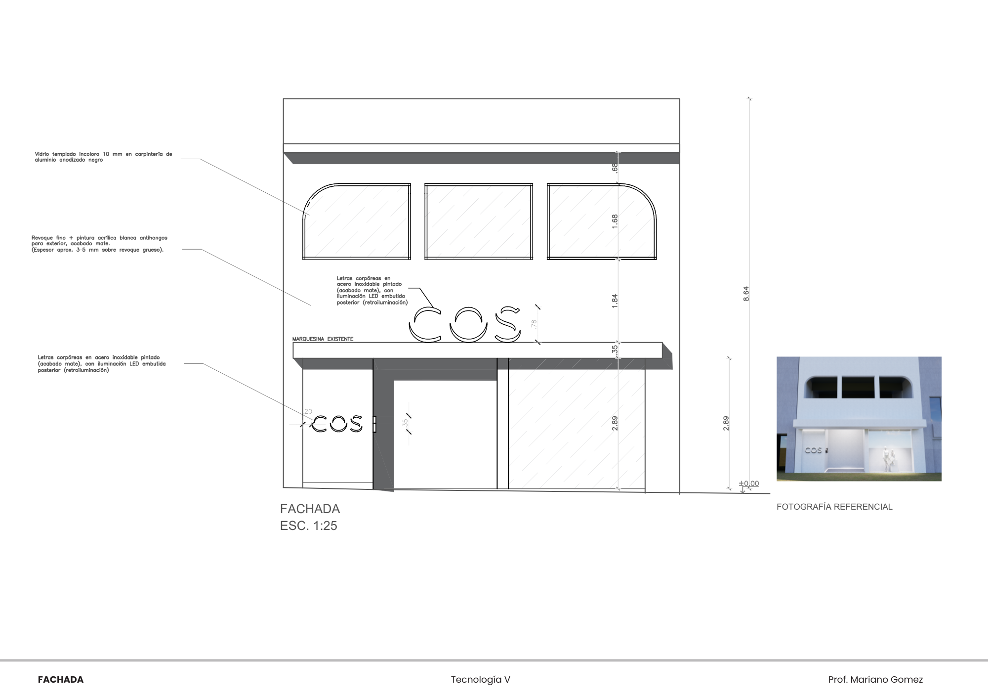 Proyecto Universitario l Local comercial l Marca: COS-6