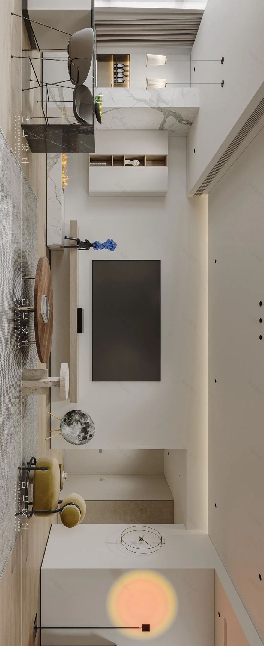 海珀香庭现代风格别墅设计丨青马别墅空间设计-43