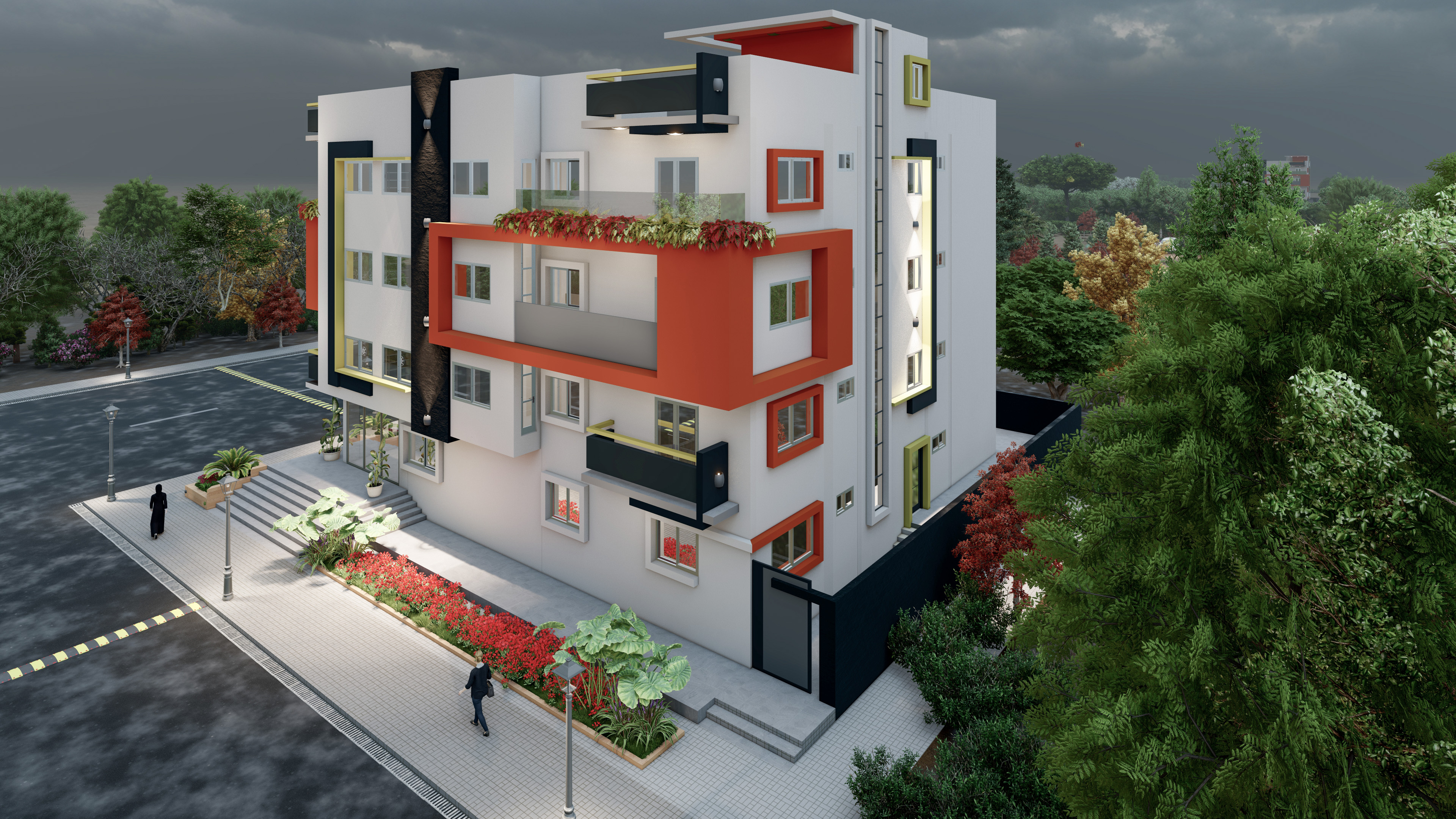 Exterior Design-Residential Building "Portsudan"-6