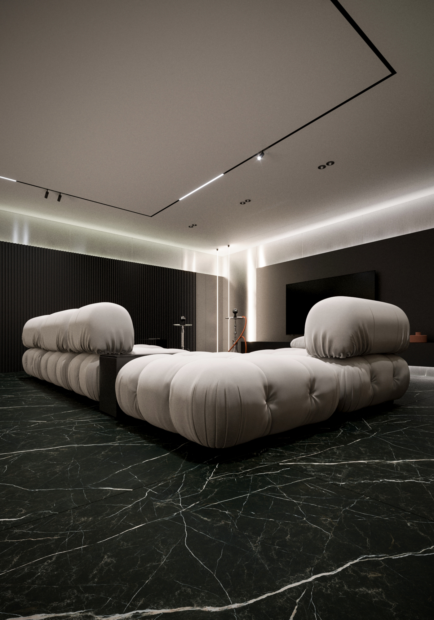 私人住宅内的葡萄酒吧及卡拉OK厅室内设计丨乌克兰罗夫诺丨Beloshchuk Design Studio-13