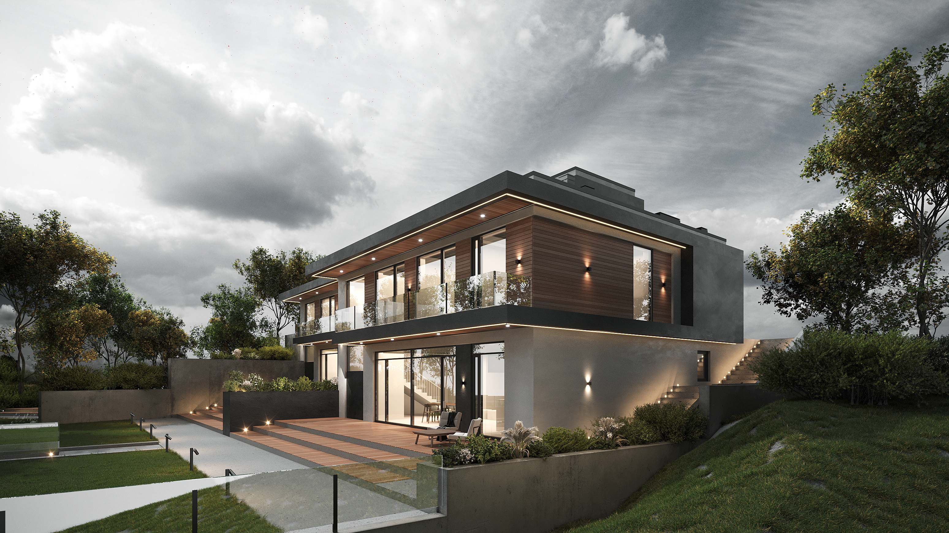 双拼住宅丨俄罗斯诺夫哥罗德丨BIHS ARCHITECTS-11