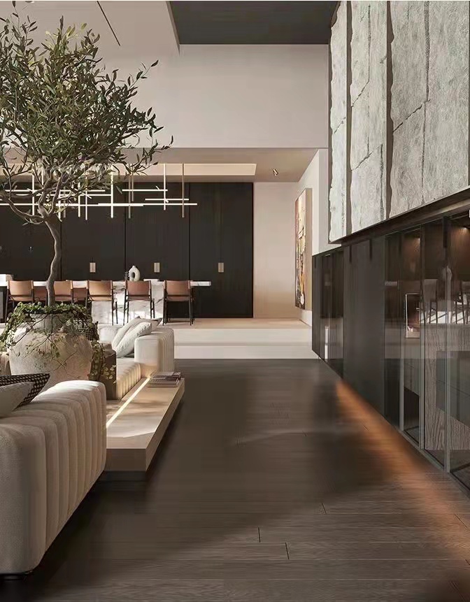 极简豪宅，暖色系主调，设计师打造舒适空间-4