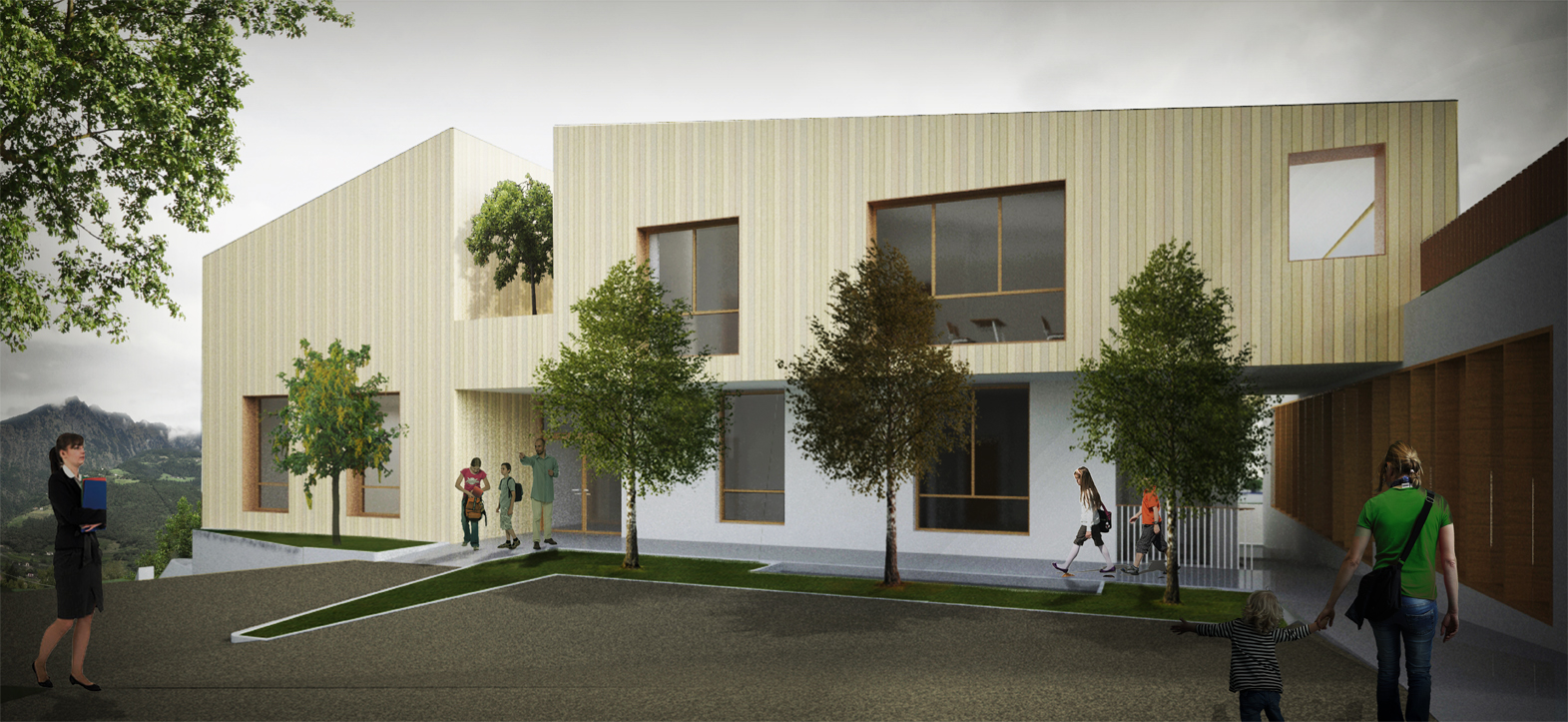 城市微气候下的幼儿园设计 | 灵活性与环保的共生-0