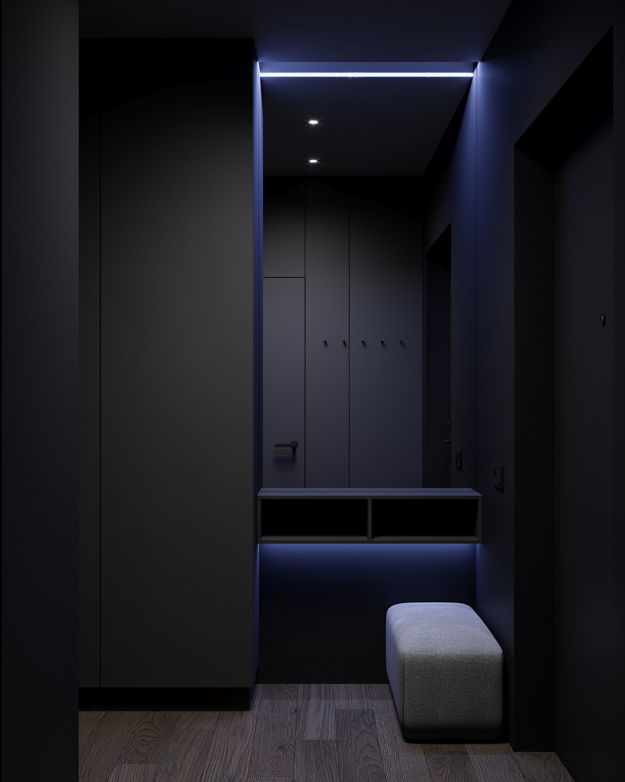 圣彼得堡高级黑色系公寓 质感超细腻-17