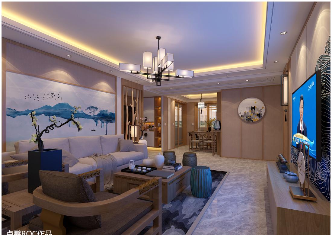 禅意新中式 | 138 平米的简约美学空间-6