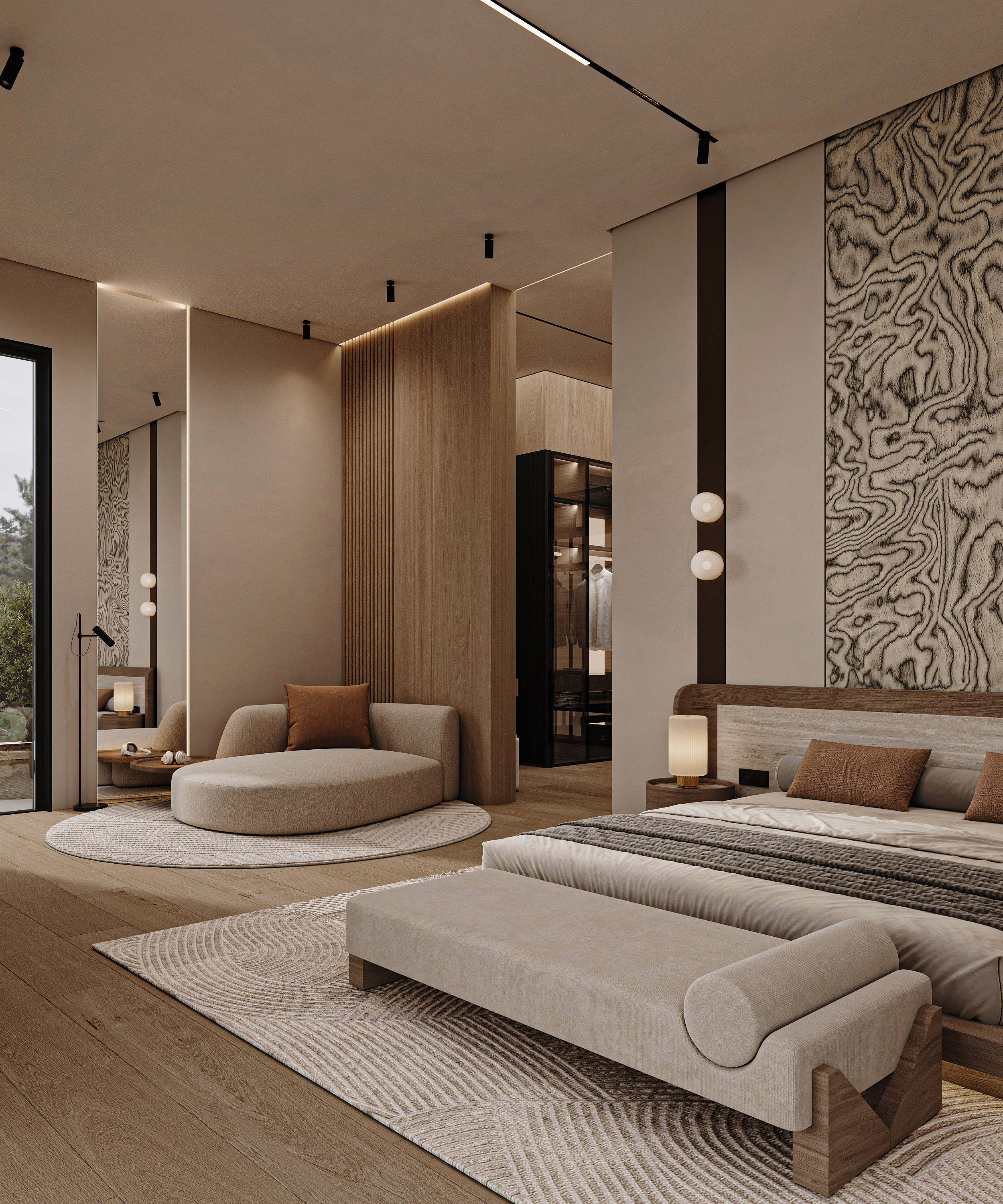 Master Bedroom（主卧项目）丨沙特阿拉伯丨Dina Farouk（archivision studio）-15