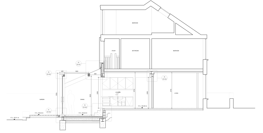 伦敦兰德尔斯路房屋扩建-35