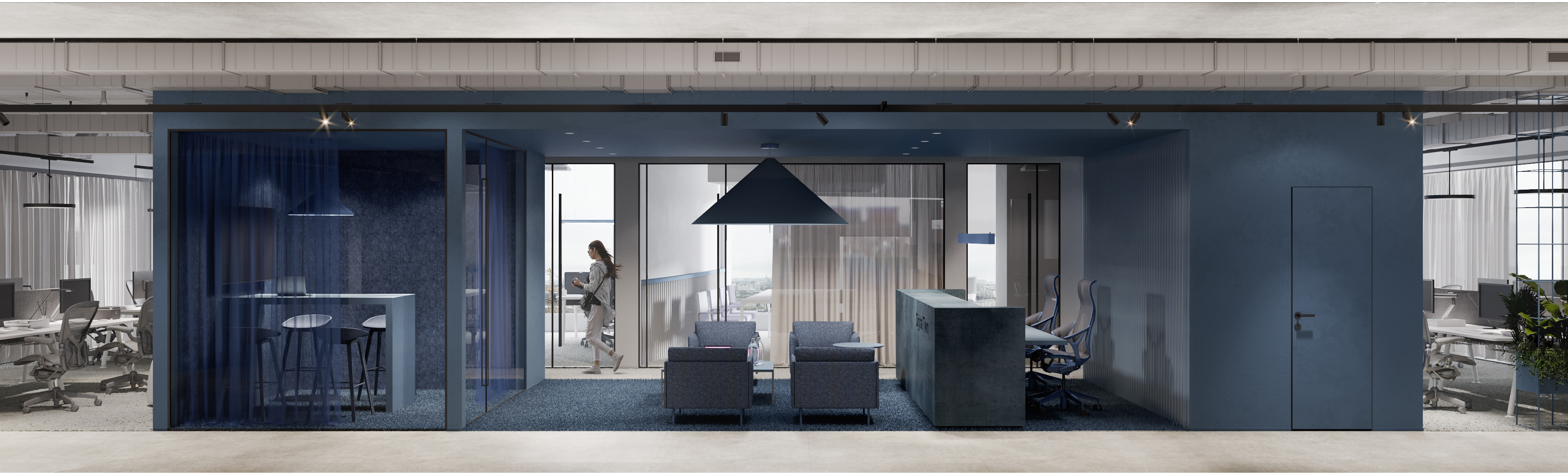 T+T DIGITALTWIN 办公室可视化设计丨俄罗斯莫斯科丨T+T Architects 工作室-10