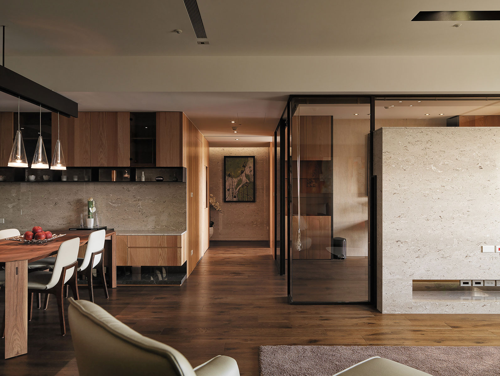 爱的礼物——158㎡明亮温暖宅  里摩设计-5