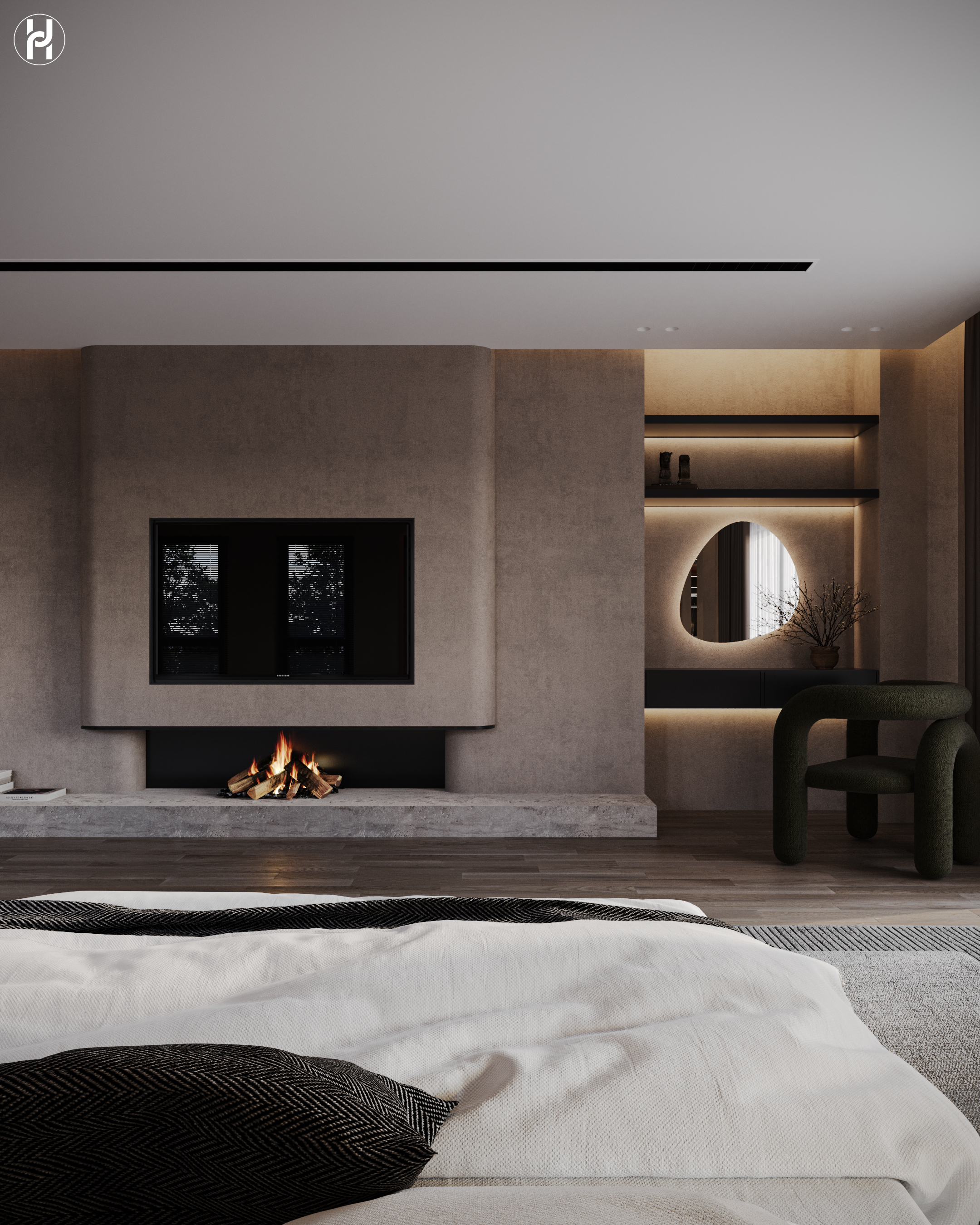 BROWN 住宅设计丨Marwa Salah-7