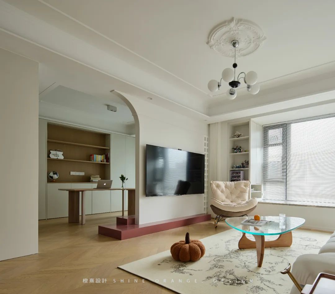 奶油系混搭风,打造130㎡优雅诗意家居空间丨中国宁波丨橙熹设计-51