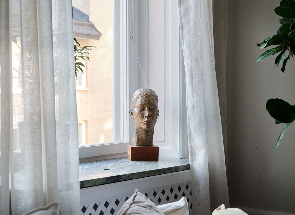 复古绿调斯德哥尔摩公寓设计-23