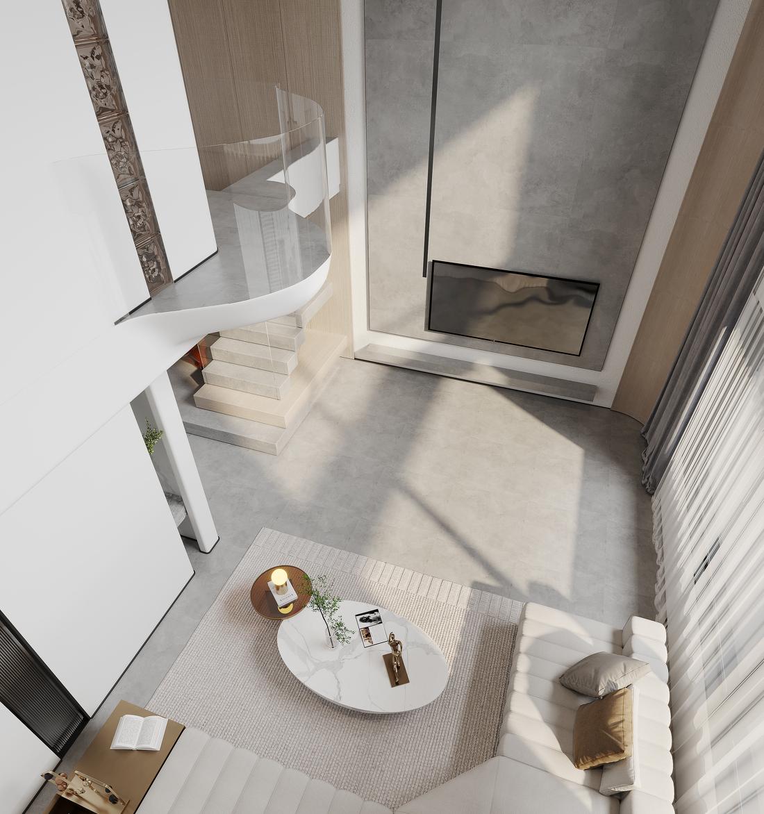 设计师施元海丨别墅丨TEAM-CSID-灰白印象【精要主义】-0