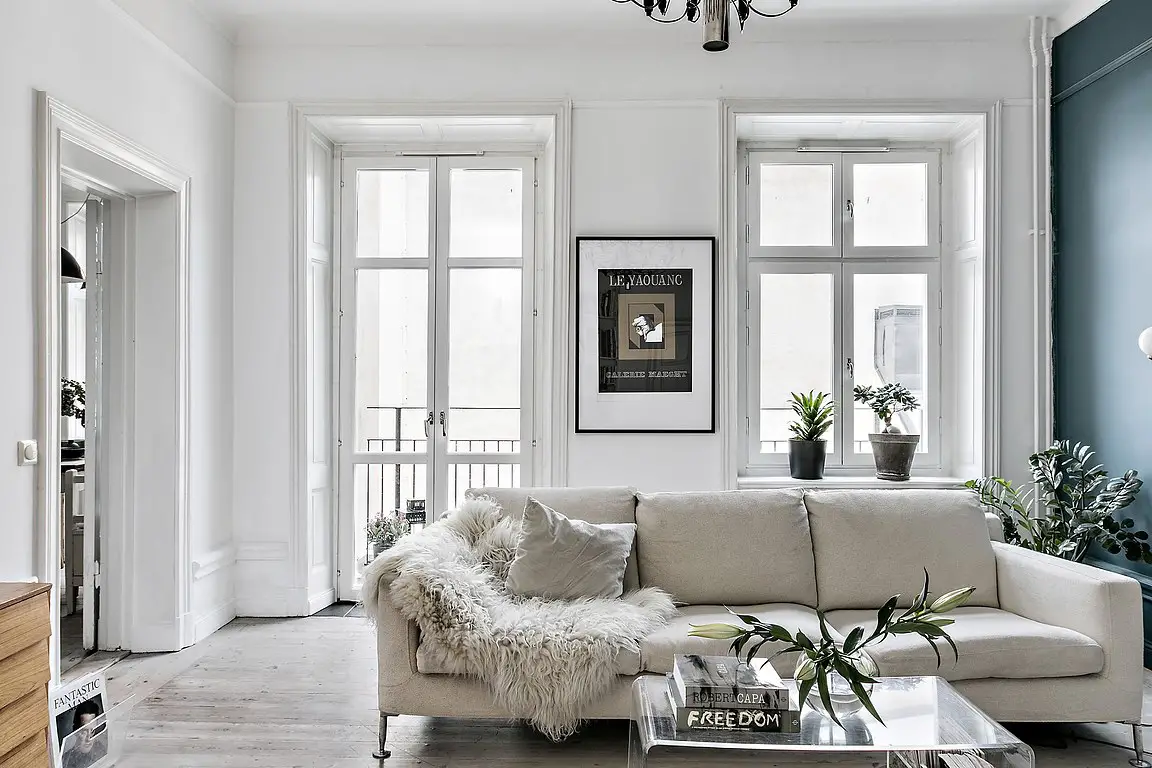 色彩墙的魔法，99 平米瑞典公寓新生-2