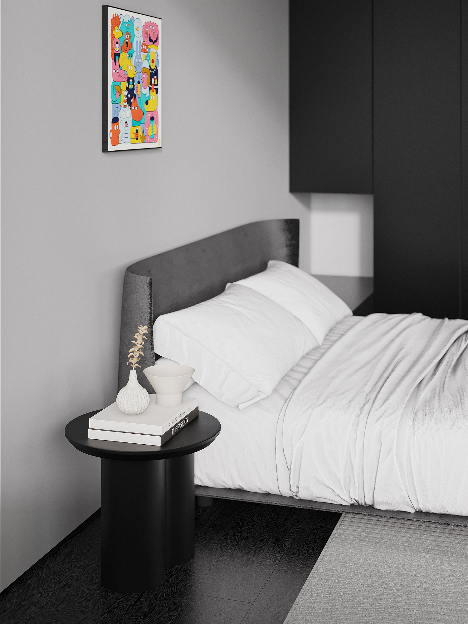 Corona渲染作品┃黑白灰-39