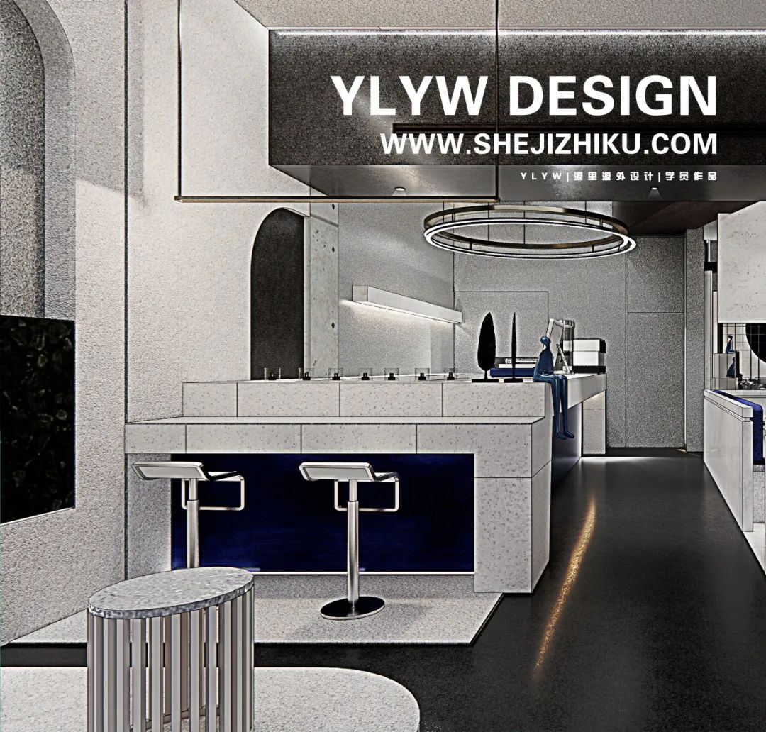 康定斯基灵感几何咖啡厅丨源里源外设计-24