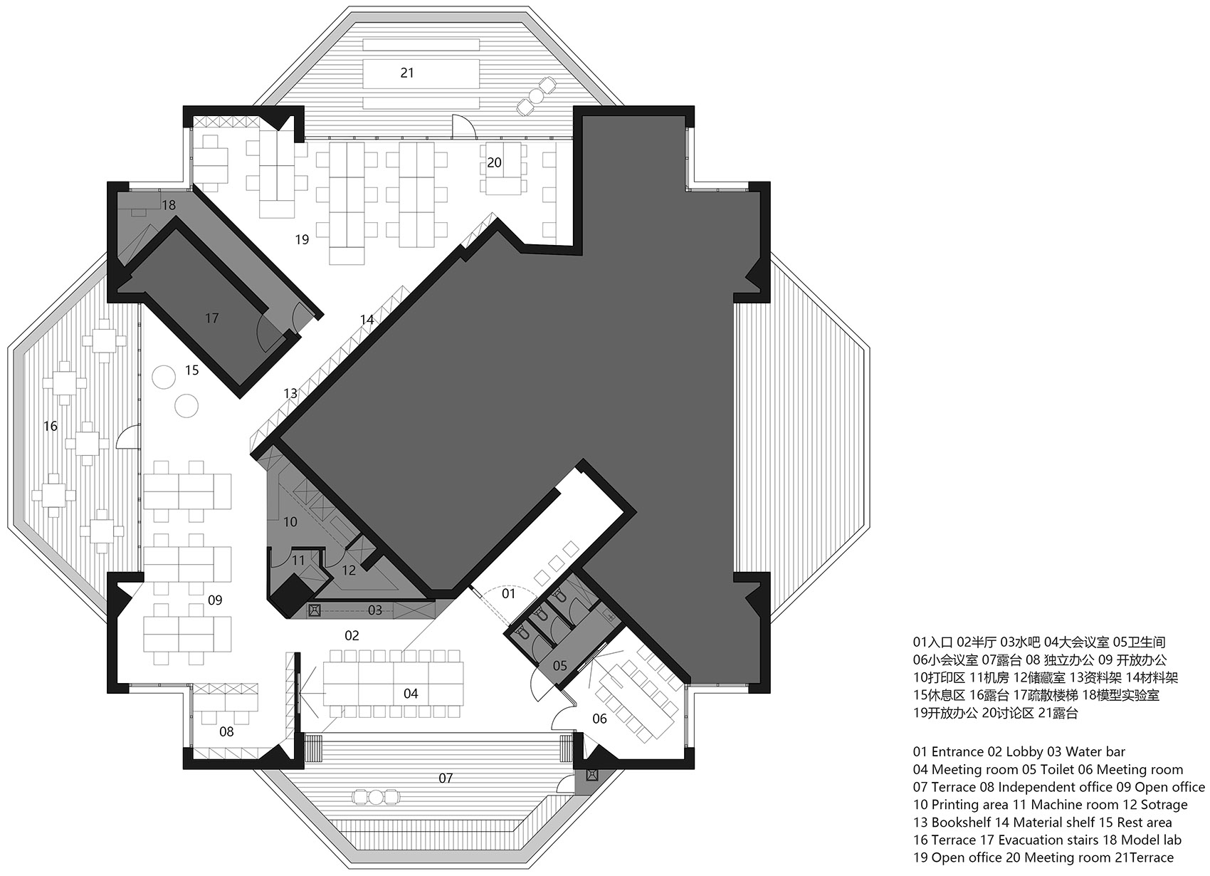 曲折 & 立木新工作室改造，上海 / 立木设计研究室-42