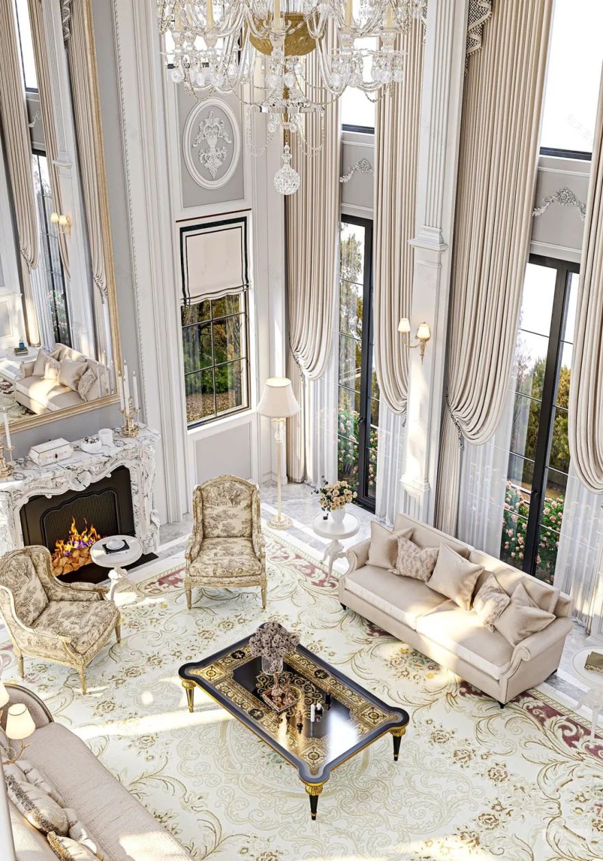 法式浪漫别墅设计丨中国上海丨上海尚层别墅装饰-11