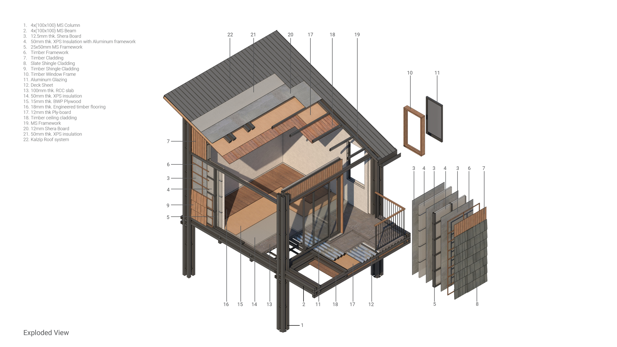 森林中的别墅丨印度丨Studio Lotus-36