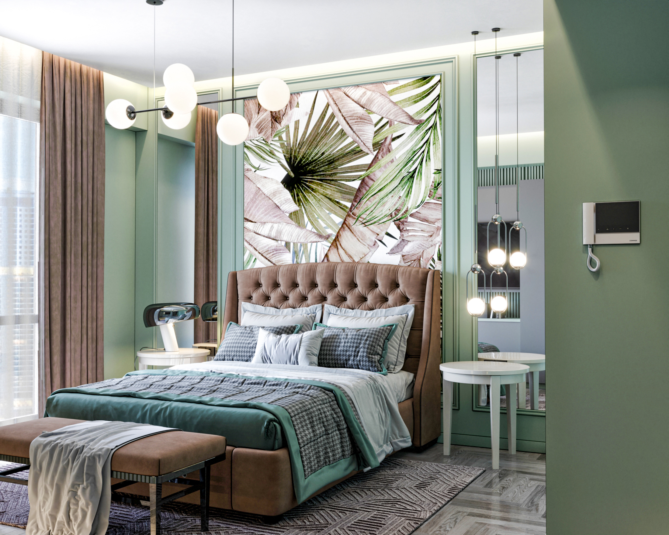 Green Suite Room 酒店房间设计丨Ilyas Jafarli-4