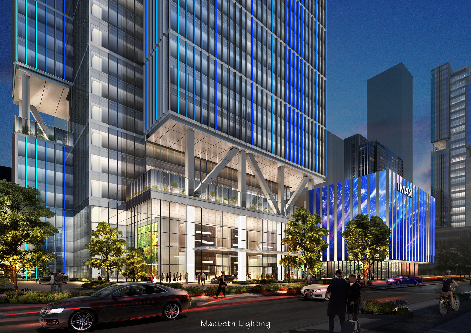 高效协作，缔造商业楼宇夜景设计佳作-18