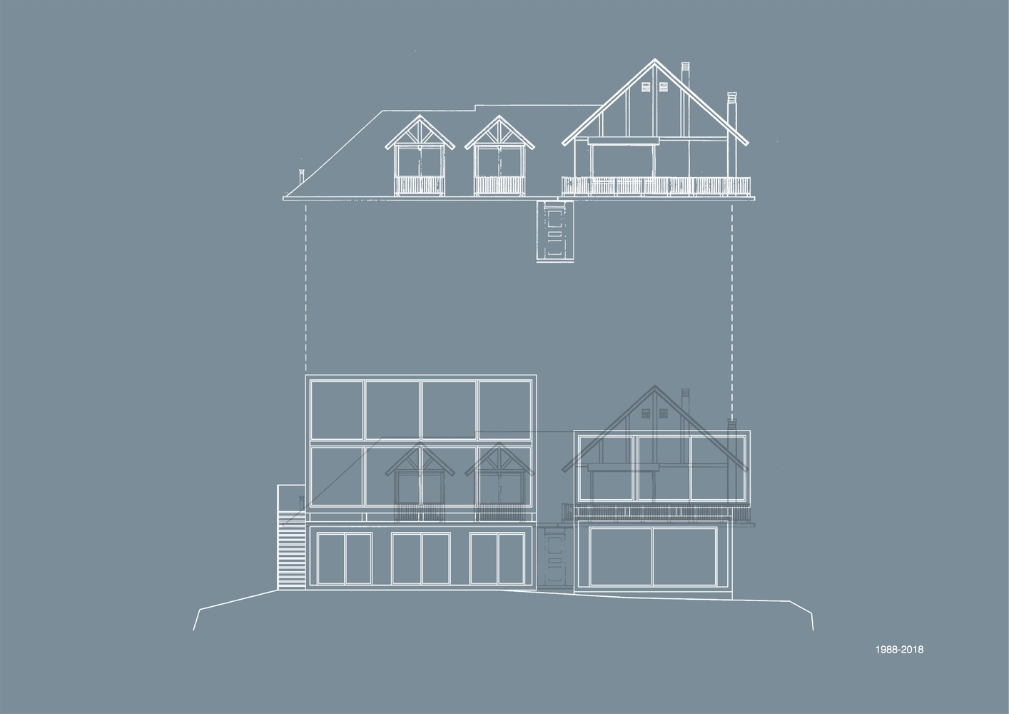 智利山坡上的独立双屋设计-17