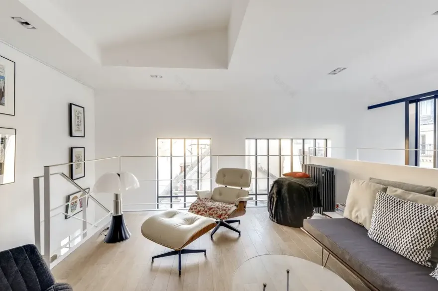 巴黎市中心绿植复式 Loft,-4