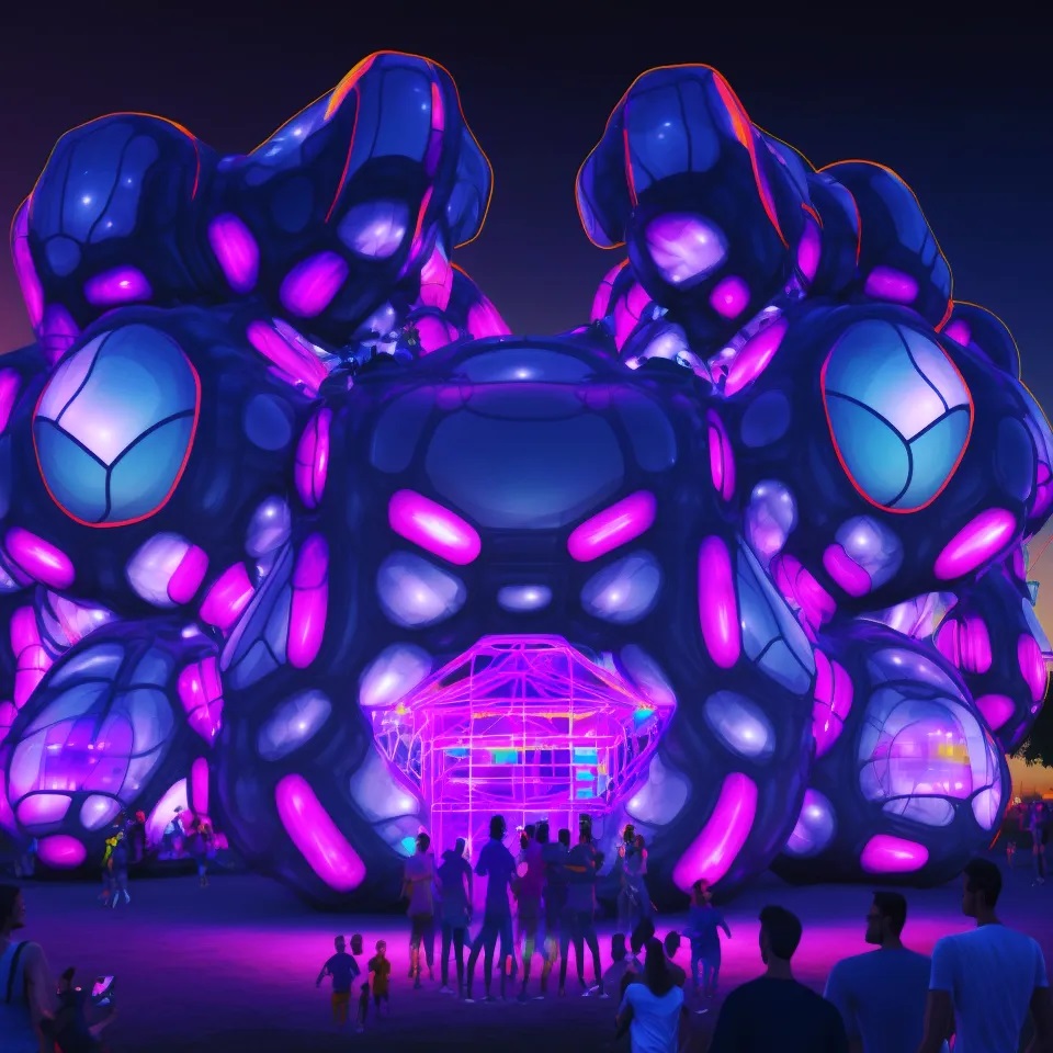 电子音乐节大型充气结构设计-2