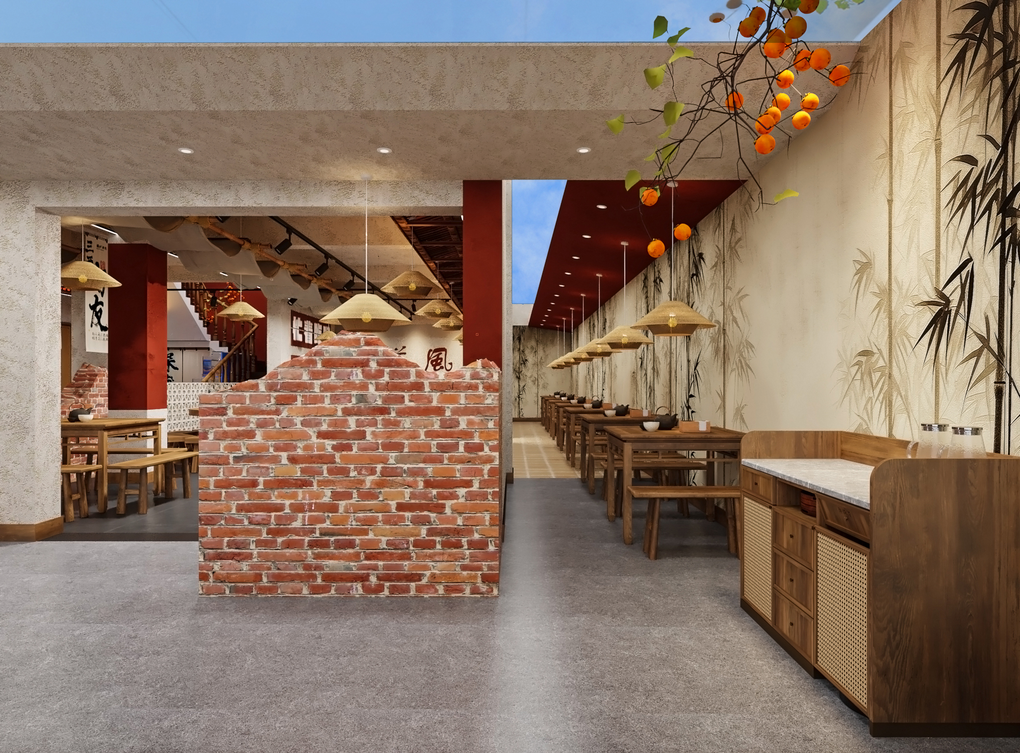 桃客里融合菜店铺改造丨中国阜阳-20