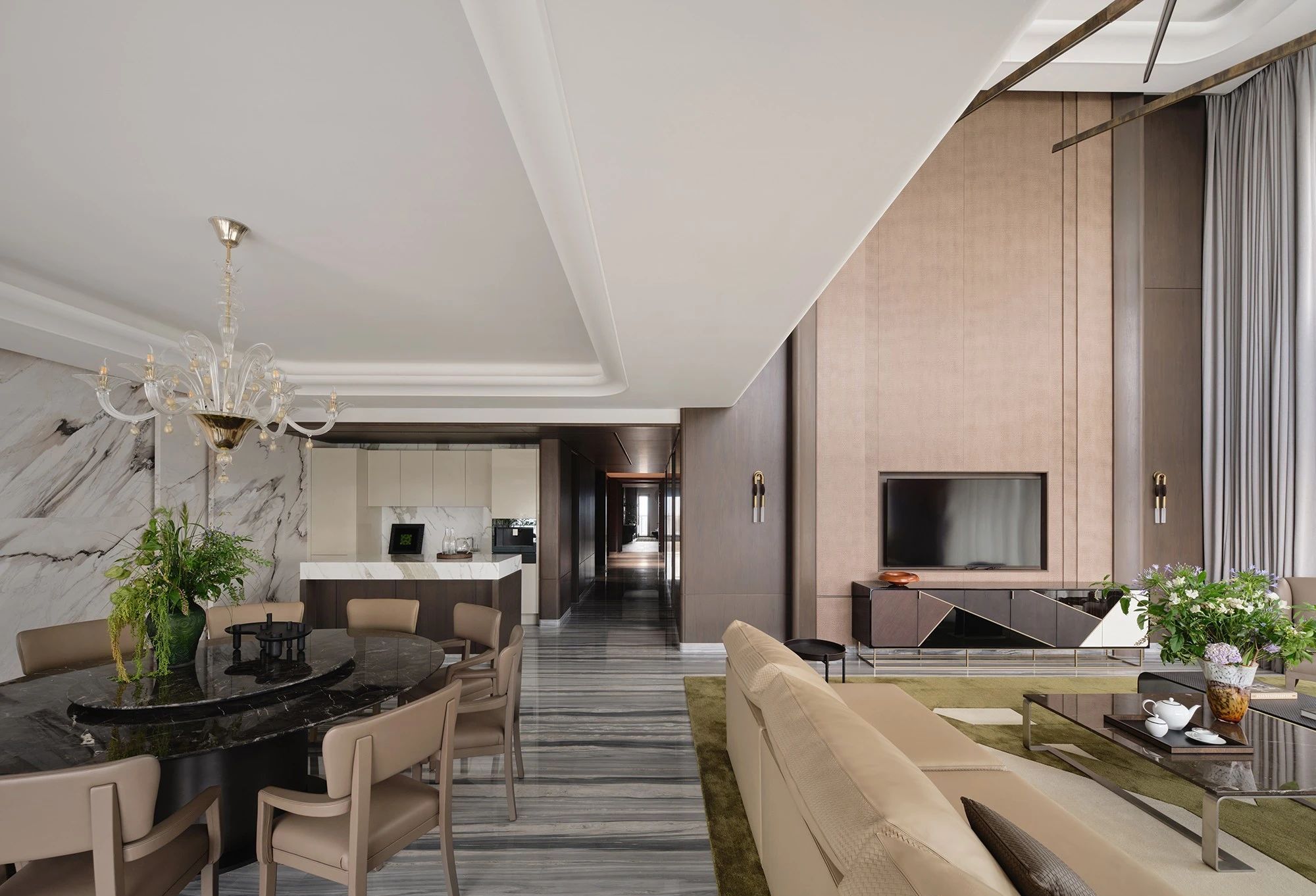 杭州银杏汇顶复豪宅样板间丨中国杭州丨H.N.LIN 空间美学馆-21