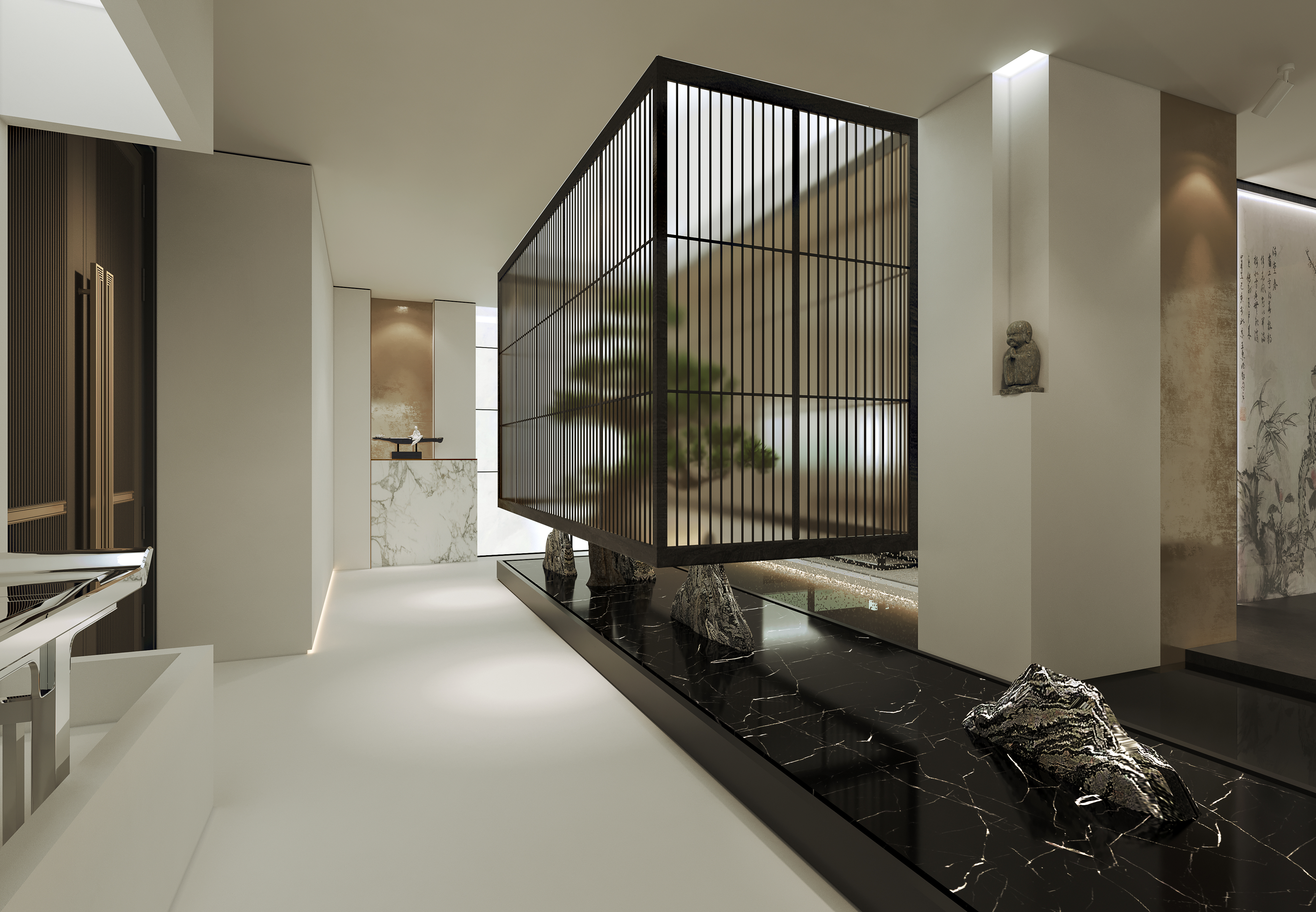 minimalist Chinese zen office 极简中国风办公室设计-4