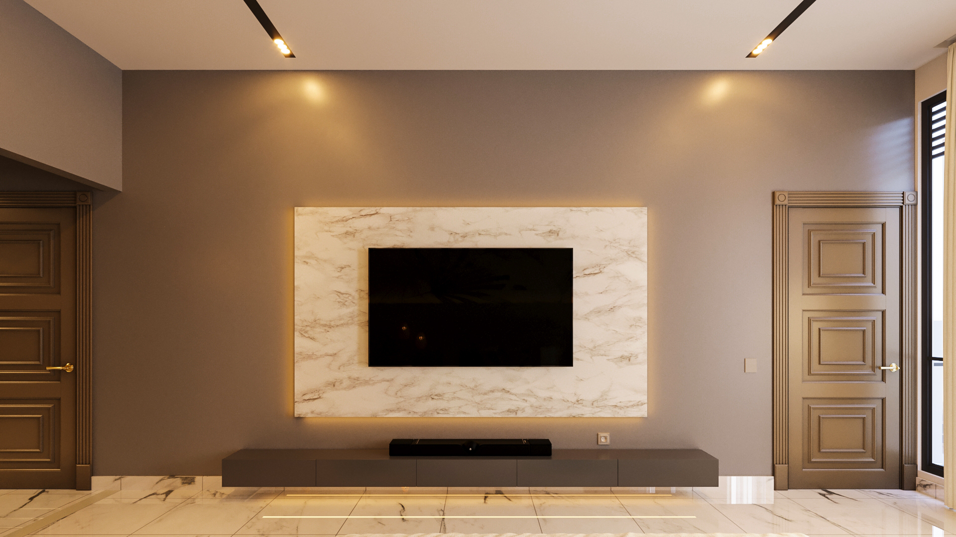 Visualization : Modern Bed Room-4