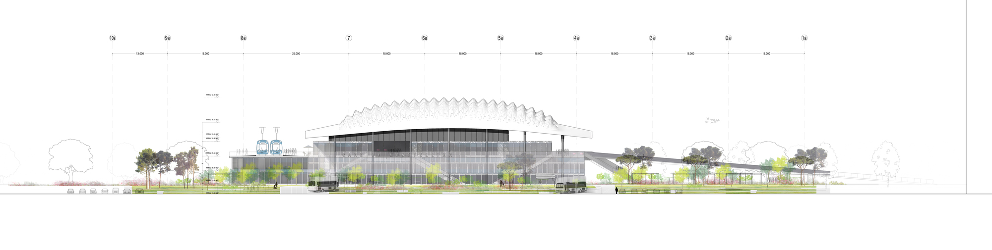 Montpellier 车站 | 光影艺术的极致呈现-11