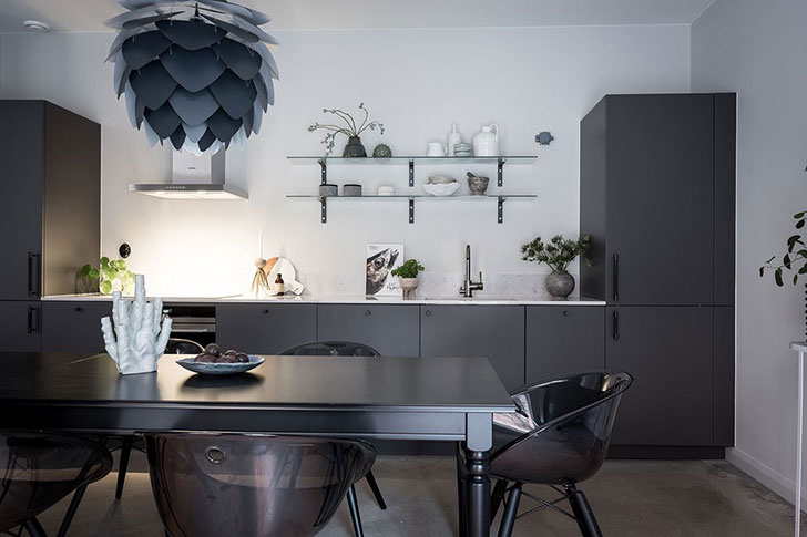 瑞典底层奇趣公寓 | 开放式明亮厨房++ 露台卧室-8