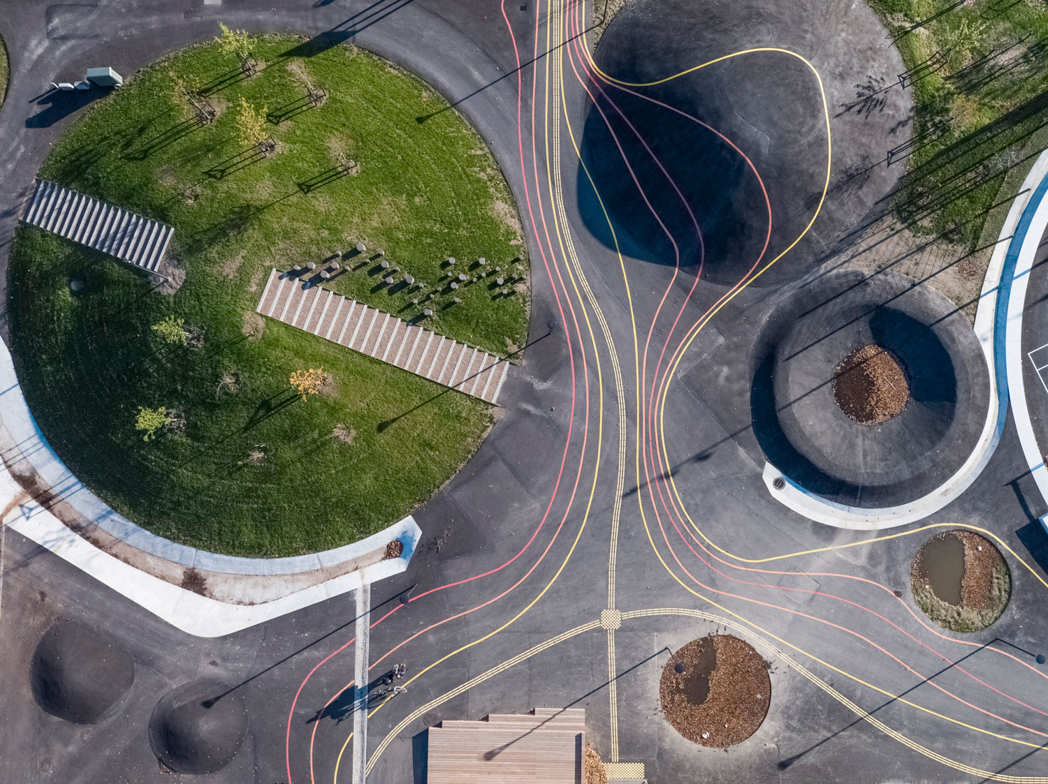 哥本哈根 Kokkedal 气候适应项目 | 水景公园与城市生活的完美融合-9