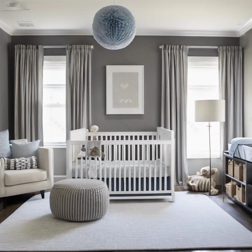 现代男宝宝 nursery 室设计-26