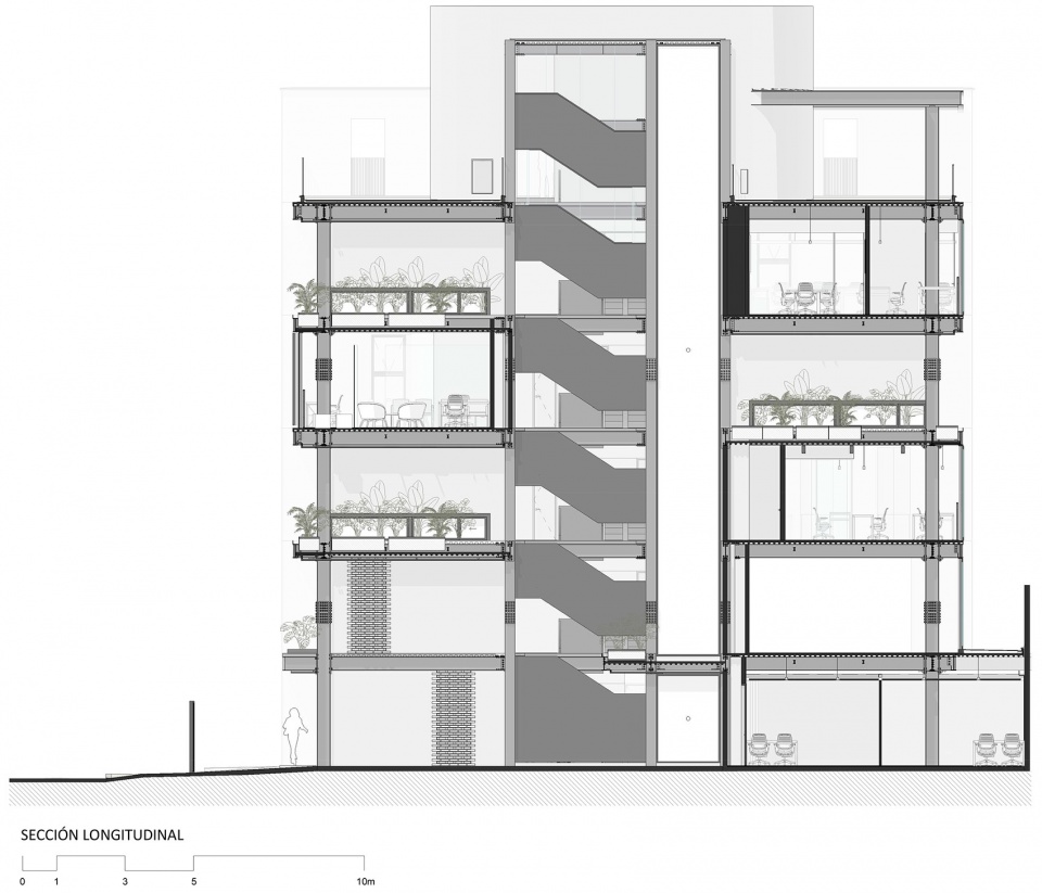 哥伦比亚麦德林 GP 大楼，交叠体量打造内部花园-68