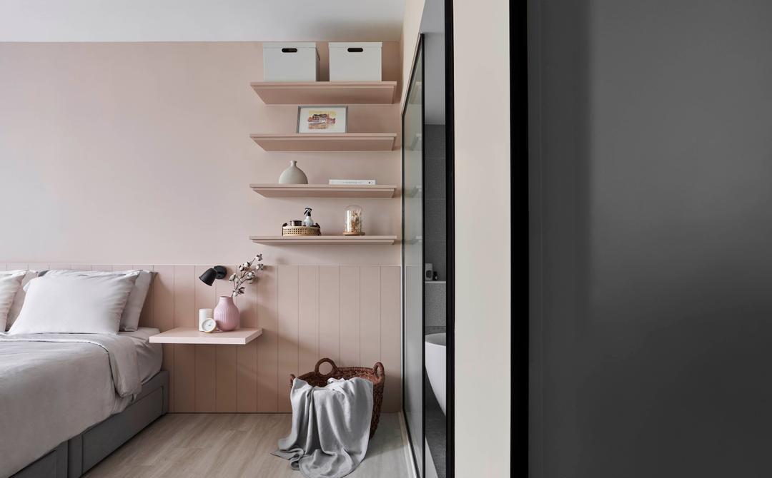 INS 风女主播独居的柔和粉红家居丨阿海设计师-23