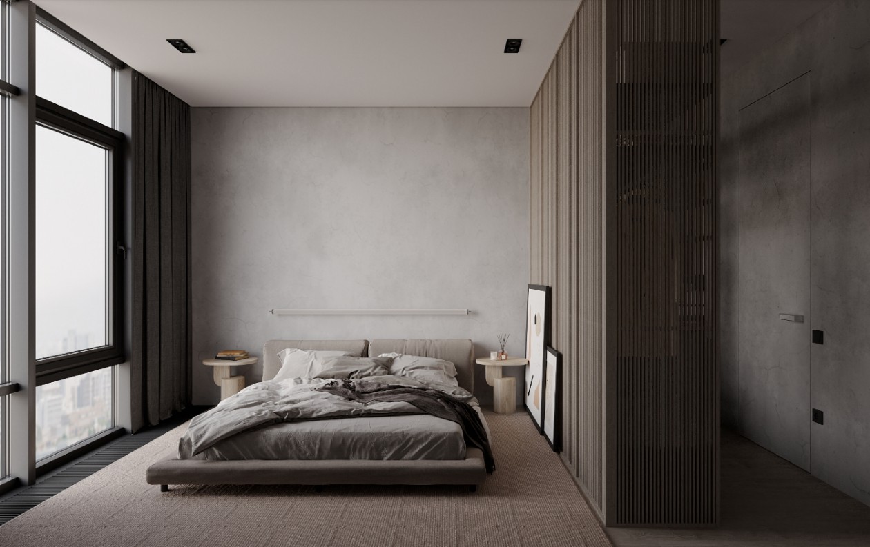 120 平北欧风暖色系日景夜景设计案例-22